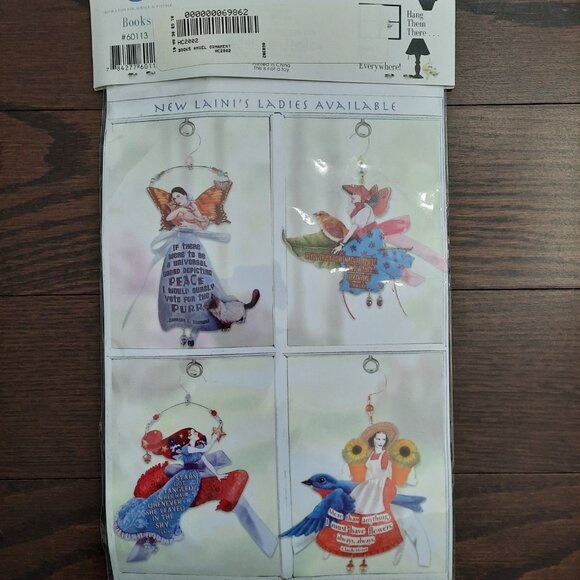 Laini's Ladies Adornments for the Home: Books Angel Ornament - Picture 5 of 7